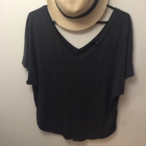 TopShop Charcoal Dolman Tee